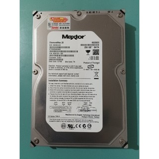 [經典懷舊] Maxtor 3.5吋 250GB(250G) SATA硬碟 STM3250824AS (Y) A227