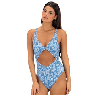 HURLEY｜女 DENIM PAISLEY TWIST CHEEKY OP 連身泳衣