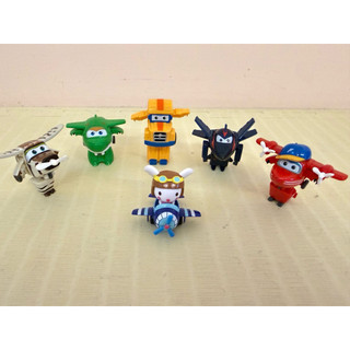 二手近全新 超級飛俠 super wings 可變身機器人5隻/辦家家酒