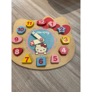 hello kitty時鐘積木
