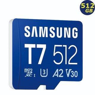 Samsung T7 512G 512GB microSD 170MB/s 4K U3 A2 MB-MB512T 記憶卡