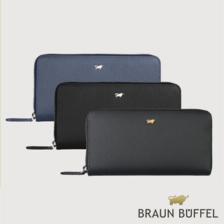 【BRAUN BUFFEL】HOMME-M 12卡拉鍊長夾-多色賣場(德國小金牛台灣總代理)/BF306-602