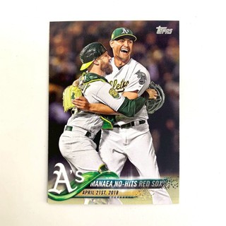 2018 Topps Update Series Sean Manaea 運動家隊 無安打 球員卡 棒球卡