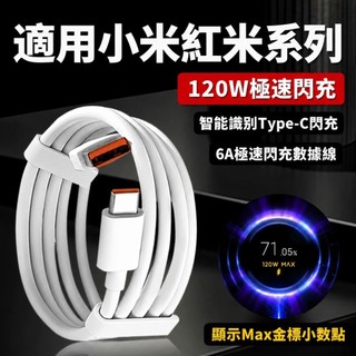 小米 紅米 POCO專屬專用快充線 閃充線 支援小米 紅米 POCO快充系列 120W 90W 67W