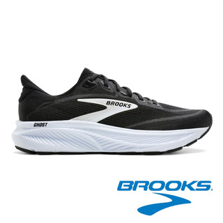 【BROOKS】Ghost 18 男平穩型運動鞋(2E寬楦)『黑/白』110493