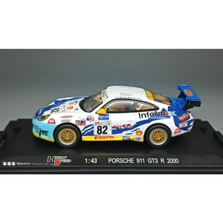 絕版稀有 1:43 利曼 24 保時捷 911 GT3 R 2000 賽車 Porsche 911 GT3 R 合金模型