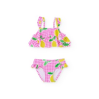 tuctuc春夏(1) 白粉格檸檬兩截式泳衣 18M-10歲