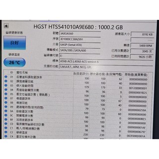知飾家 二手良品 HGST 2.5吋 1TB 硬碟