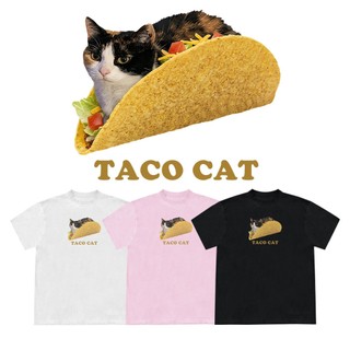 𝙍𝙑現貨 純棉 10色 TACO CAT 可塔貓咪 迷因 T恤 復古 美式 寬鬆 短T 短袖上衣