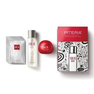 SK-II SKII PITERA™ 經典套裝 護膚精華（青春露）肌源賦能煥顏活膚霜（大紅瓶）青春敷面膜