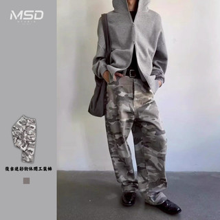 【MSD】美式 迷彩 BAGGY 寬褲 長褲 直筒褲 美式長褲 實拍 情侶