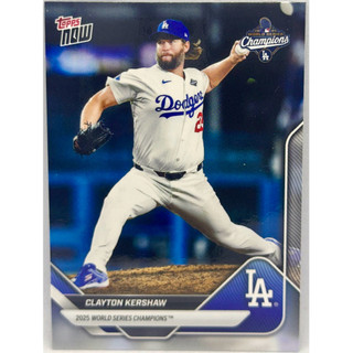 Clayton Kershaw 2025 Topps NOW 道奇 世界大賽 #WS-13 MLB球員卡棒球卡