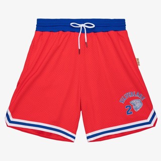 Mitchell & Ness x Fred Segal 聯名 網眼短褲 紅色 運動褲 籃球褲