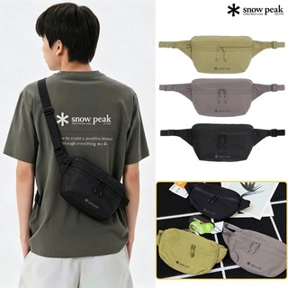 【現貨/免運】Snow peak 雪峰包包 經典logo 輕量 多功能腰包 斜背包 單肩包 簡約休閒 戶外運動 收納小包
