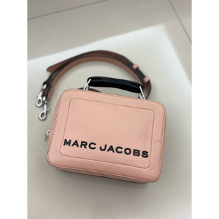 Marc Jacobs THE BOX 粉色 粒面牛皮 斜背包 H151Z01SP22