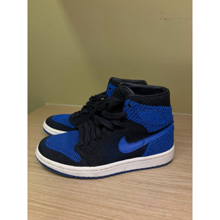 NIKE AIR JORDAN 1 RETRO HI FLYKNIT OG 編織 喬丹一代 黑藍 dunk