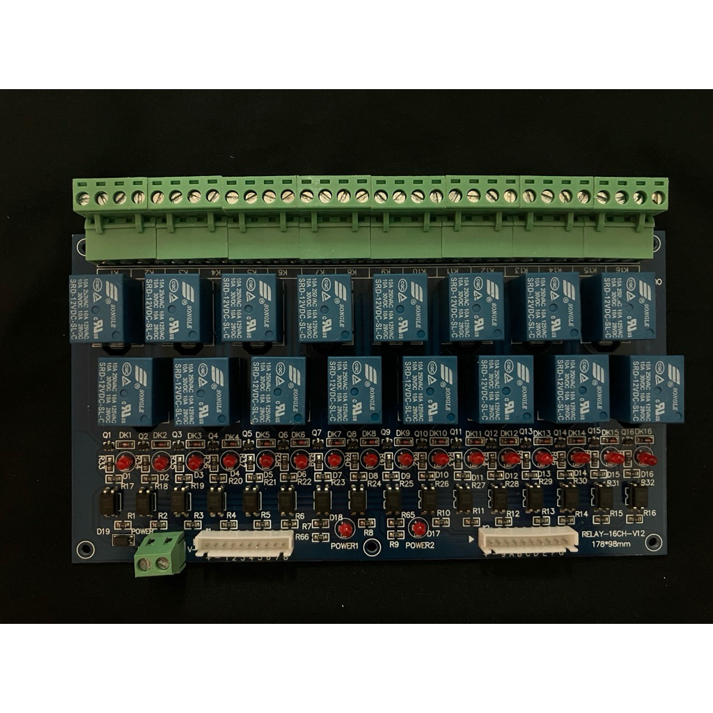 近全新 16 路 DMX512 繼電器開關控制套件 DC 12V 5A／附主控板、繼電器板及排線