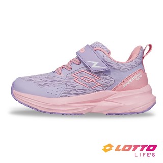 【LOTTO 義大利】童鞋 SPEED EVO 400 透氣輕量慢跑鞋(紫/粉-LT5AKR0197)20~23CM