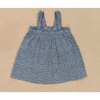 近全新 Uniqlo 女童碎花細肩帶上衣 / 吊帶背心 120cm