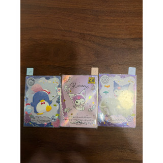 三張三麗鷗家族（Sanrio characters）的動漫盲盒收藏卡