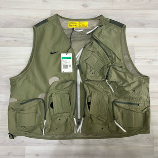 NIKE ISPA Utility Vest 多口袋都會工裝 背心 橄欖綠 CZ3209-205