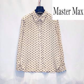 便宜到很蝦👍全新 Master Max 藏釦設計滿版小波點微透膚長袖挺布雪紡襯衫🎀🎀百褶裙 牛仔褲 短褲 罩衫