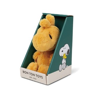【正版總代理合法進口】BON TON TOYS｜Woodstock糊塗塌客恬柔盒裝填充玩偶-黃 15cm