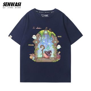 隔日到貨🔥純棉高品質🔥星之卡比衣服t恤短袖上衣厚磅男女卡通短袖棉質柔軟親膚日系t恤卡通印花親子裝美式上衣透氣ins風