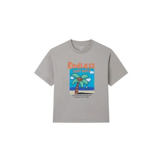 GIORDANO 童裝夏日海灘印花短袖T恤 03086212