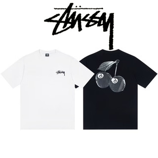 Stussy SS24 CHERRIES TEE 短袖 夏季系列 櫻桃印花圖案 T恤