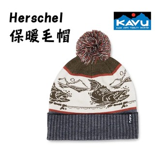 KAVU 美國 Herschel 保暖毛帽 毛球帽 印花 針織帽 冬季 雪國 北歐 特色穿搭 出國旅行 個人造型