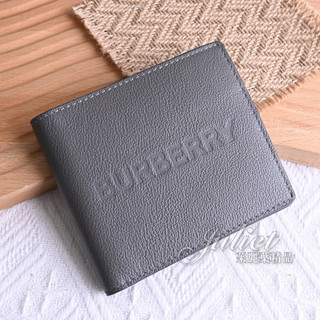 【茱麗葉精品】BURBERRY 經典烙印LOGO牛皮八卡短夾.多色可選 現貨在台