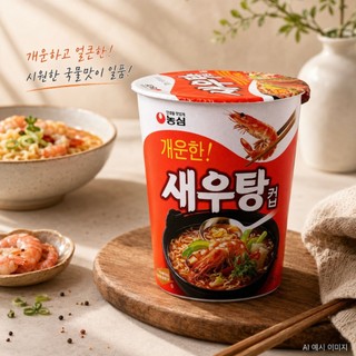 【Wmarket∣預購】韓國零食代購 Nongshim 農心 蝦湯杯麵 海鮮杯麵 蝦味泡麵 韓國泡麵 蝦味泡麵 海鮮泡麵