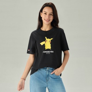 GIORDANO 女裝寶可夢印花短袖T恤 Pokémon系列 05396647