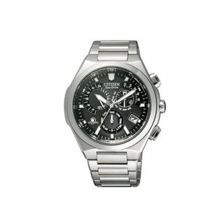 【日本製 中古美品】星辰 CITIZEN Attesa ATP53-2702 鈦金屬 三眼六針 光動能電波腕錶
