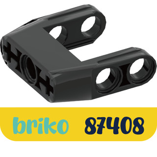 LEGO 正版樂高 BEAM 3M Ø4.85 W. FORK 87408