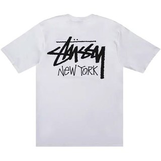 STUSSY 3903976 STOCK NEW YORK TEE 紐約限定 短T (白色) 化學原宿