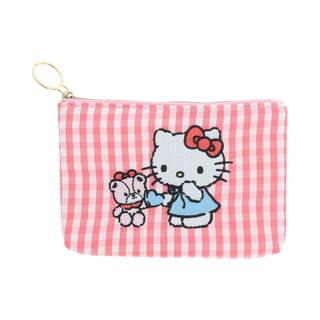 日本 sun-star 三麗鷗 Hello Kitty & Tiny Chum 平面收納袋/ 紅 eslite誠品