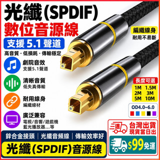 台灣現貨當日出 數位 光纖音源線 SPDIF音源線 5.1 7.1 聲道 音響 遊戲機 PS4 電視機 擴大機 PS5