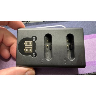(二手)ROWA 樂華for RICOH DB110 液晶雙充 USB 電池充電器 GR3 GR3X GRIII WG