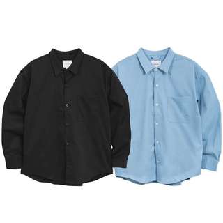 【SHADOW】5628010004 CLASSIC L/S SHIRT 素面 長袖襯衫 (二色) 化學原宿