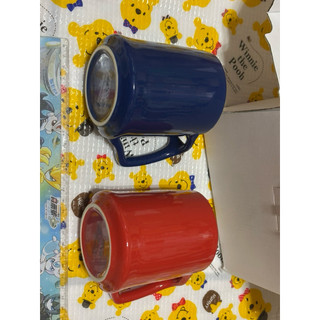 DANSK藍 紅 對杯 咖啡杯 馬克杯