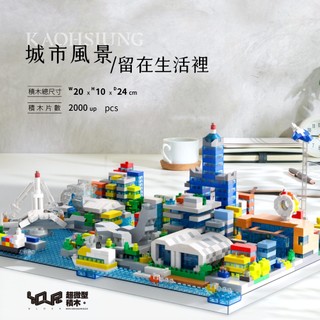 YouRblock微型積木｜高雄城市地景典藏（Cityscape 城市縮景模型）