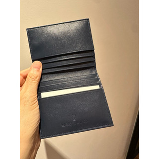 Harry Winston 海瑞溫斯頓 藍色小羊皮卡夾