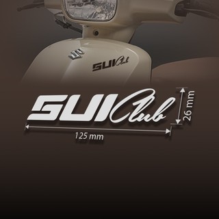 XIII SUZUKI 水 SUI Club 字樣 裝飾 車貼