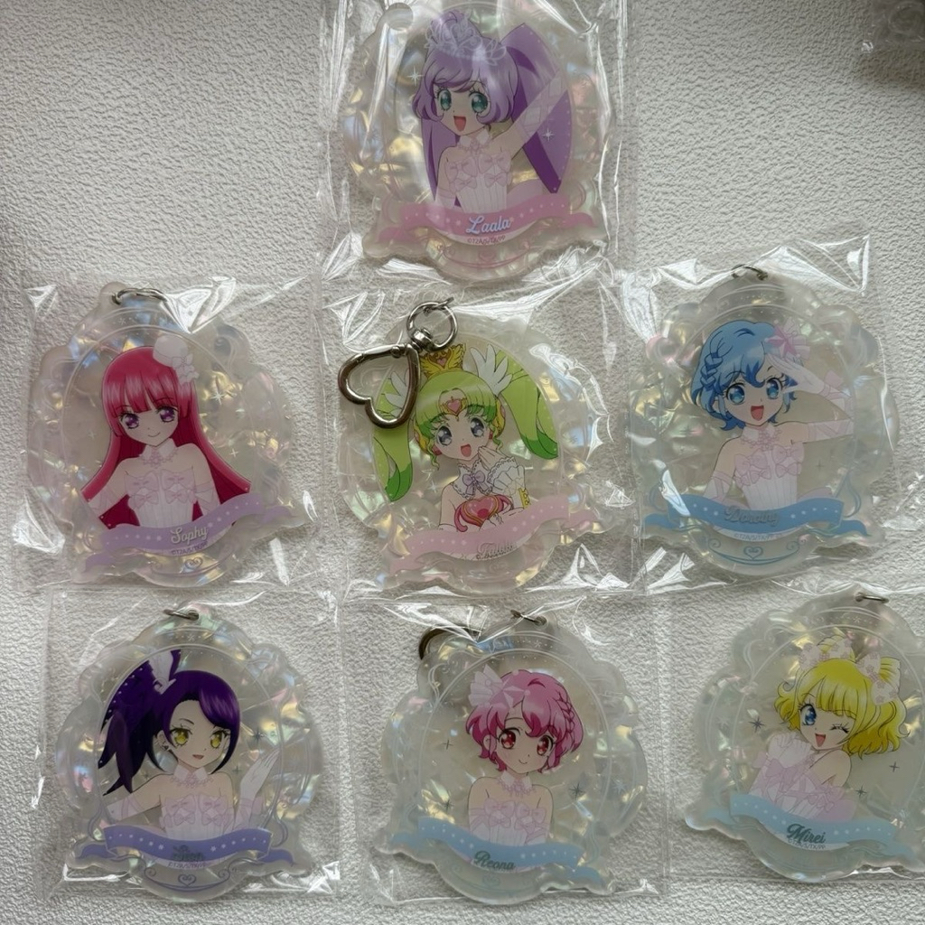 星光樂園 星光少女 美妙天堂 壓克力吊飾 一組7入抱盒 全新正版 絕版商品 真中菈菈 北条蘇菲 東堂詩音 秘密的偶像公主