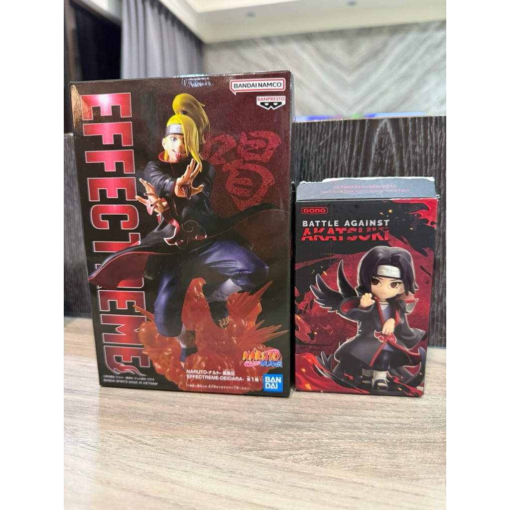 （送隨機小賞三個）火影忍者 曉 組織 effectreme 泡泡瑪特 Pop 迪達拉 地達羅 公仔 玩具 保存良好