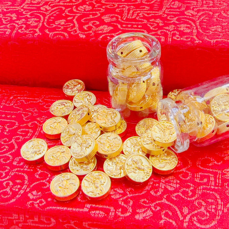 🧧銘峰銀樓🧧 純金9999 黃金馬年紀念金幣擺飾