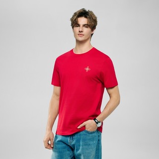 GIORDANO 男裝純棉印花短袖T恤 Horse to Success系列 01096256