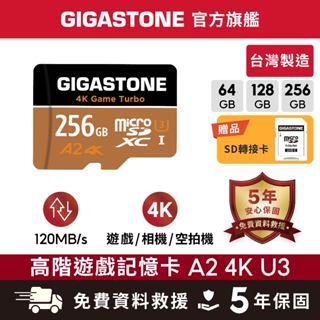 【GIGASTONE】資料救援記憶卡A2 U3 256G/128G/64G｜臺灣製造microSD/64GB/128GB